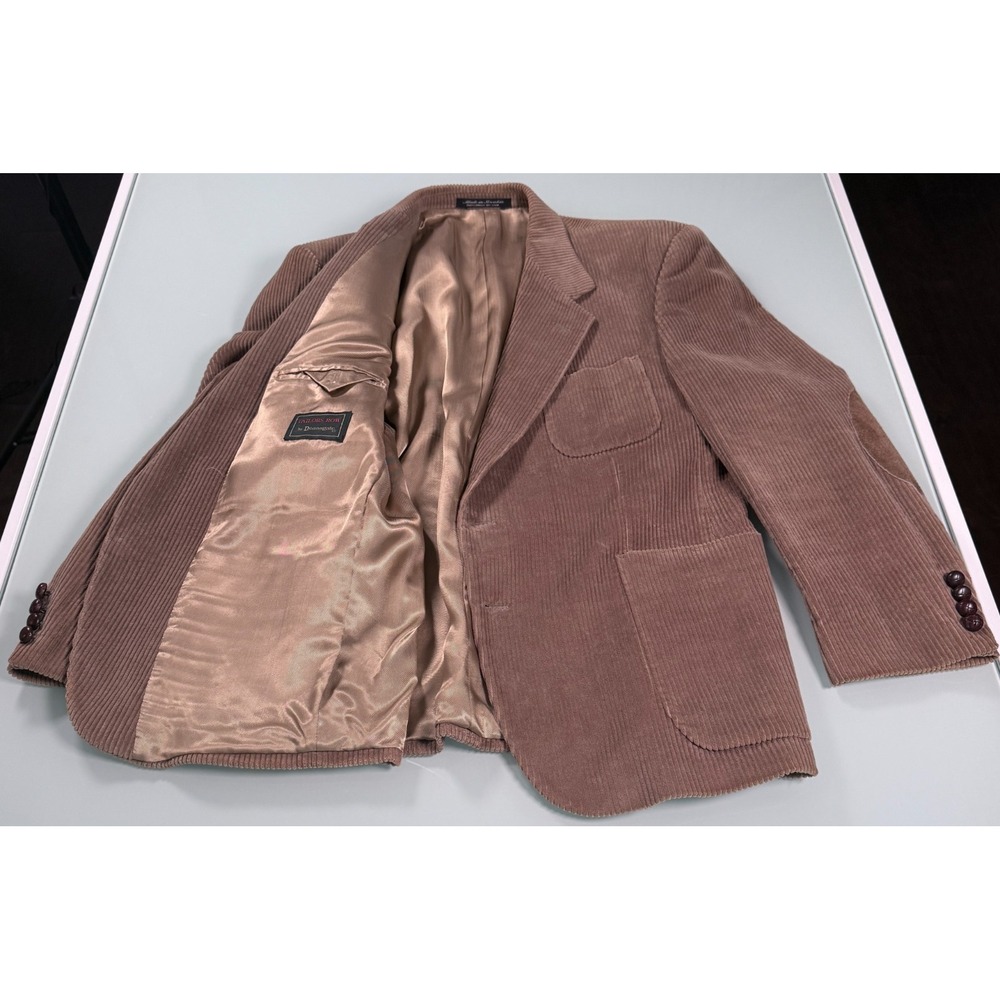 VTG Tailors Row Deansgate Corduroy Sport Coat Blazer Mens 42S Made in Slovakia